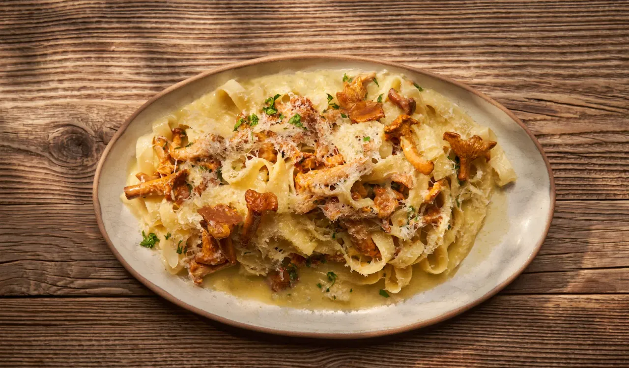 Tagliatelle z kurkami