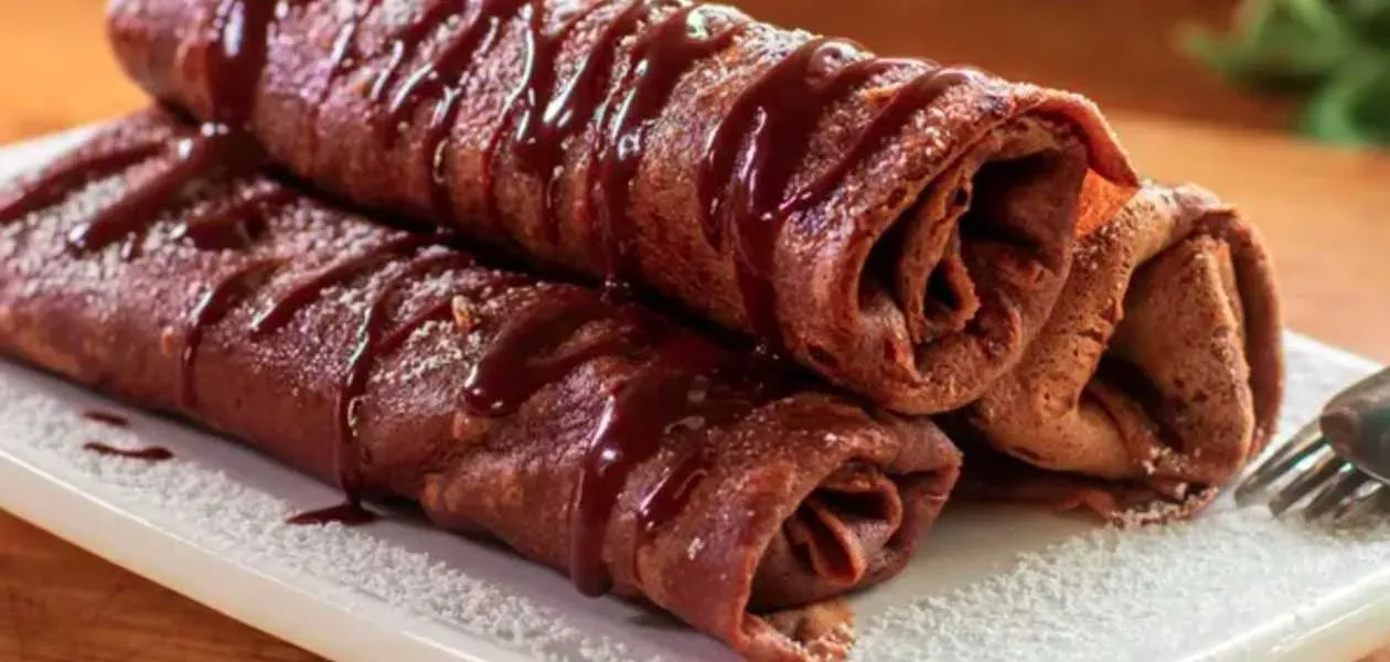 2pcs Pancakes with Chocolate,Cheese & Banana