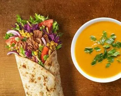 Wrap Szarpana Wołowina + Zupa