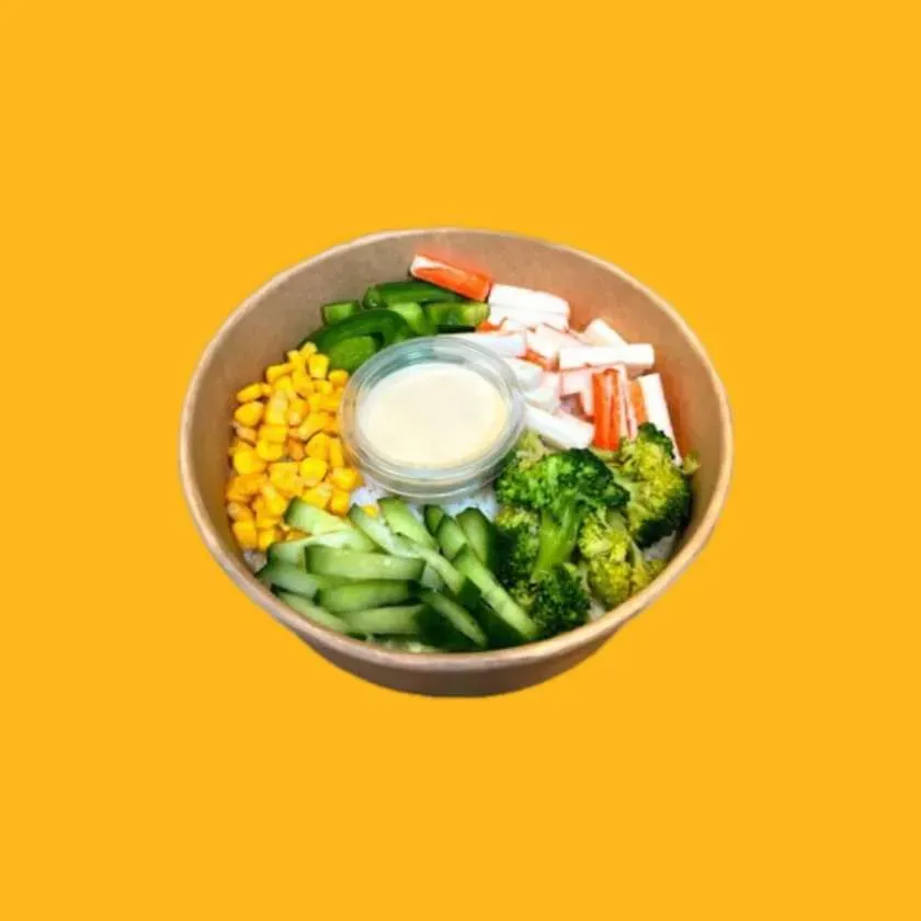 Bowl z surimi i ryżem