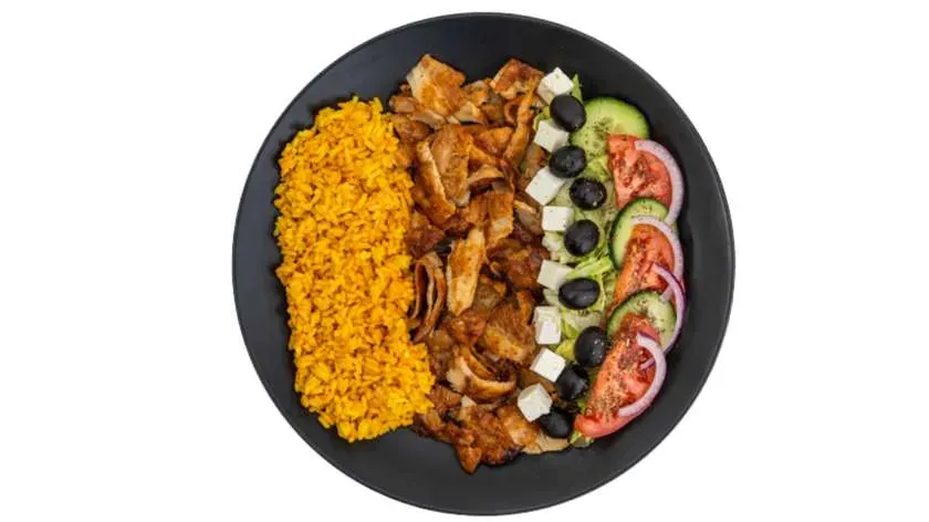 Kebap Greco na talerzu