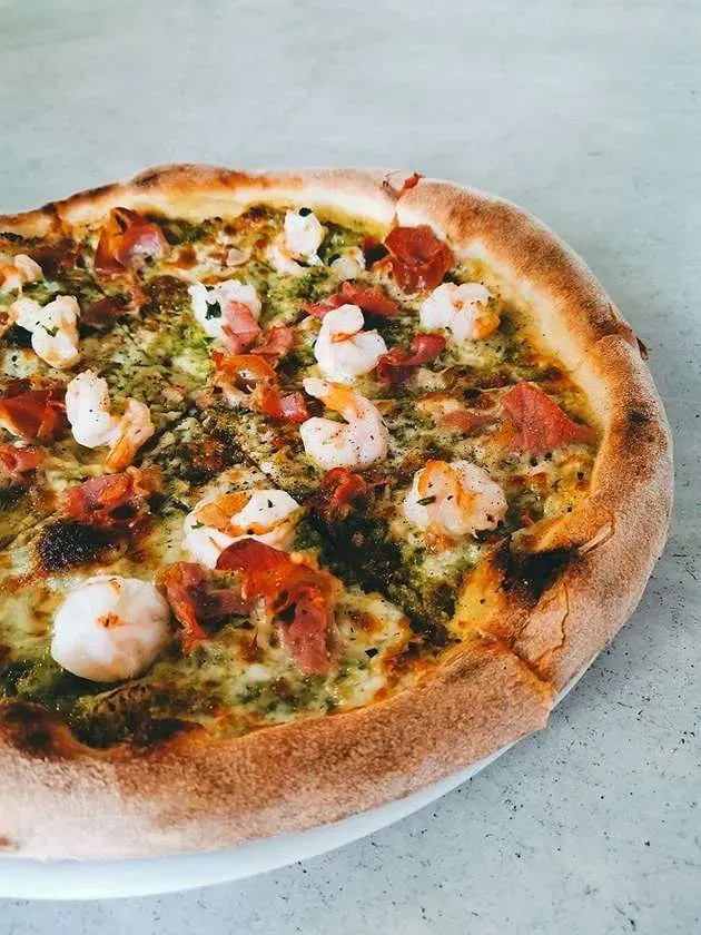 GAMBERI E PESTO