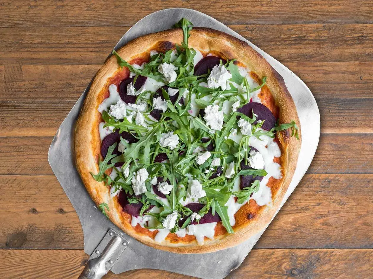 Pizza with Beetroot