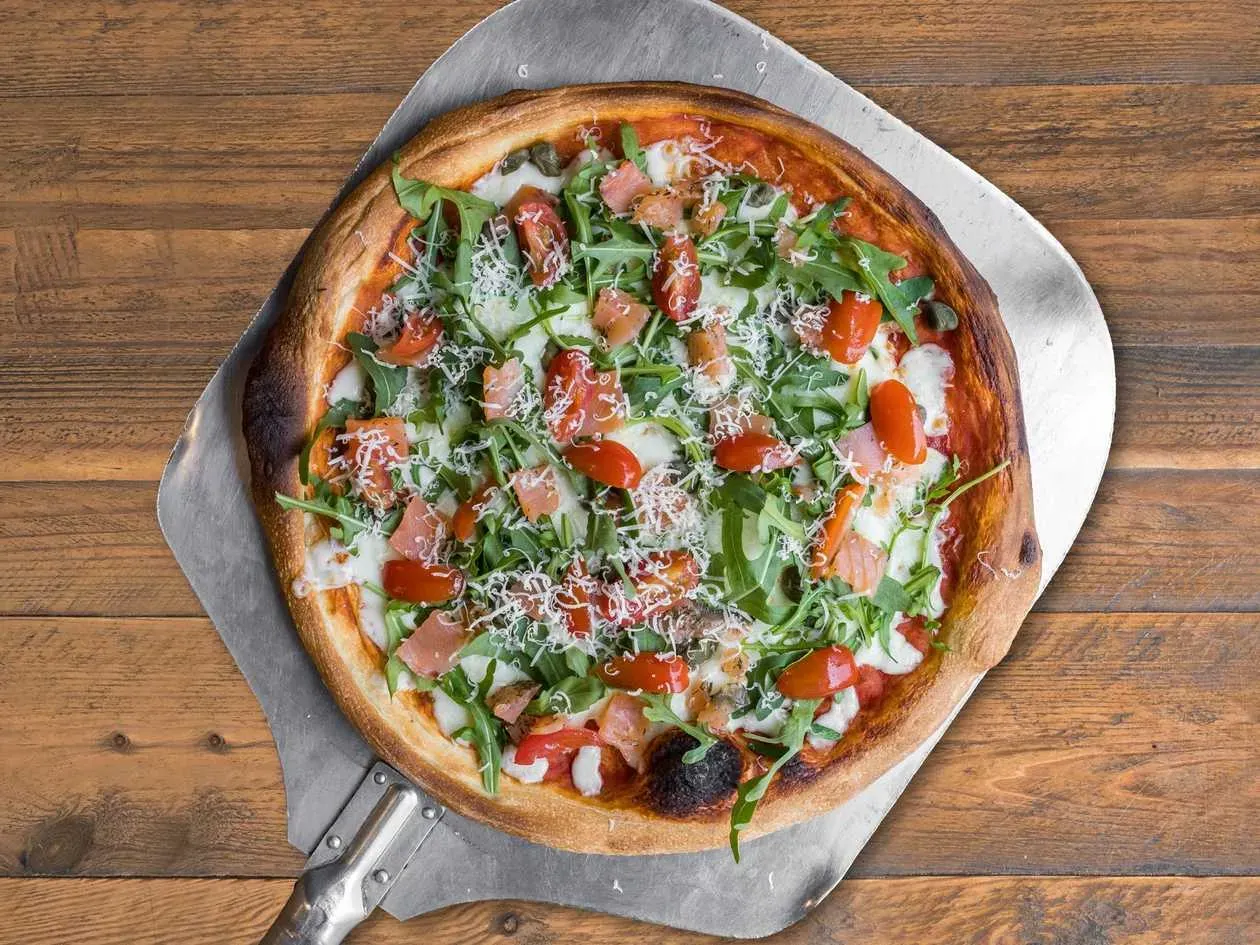 Pizza with Salmon