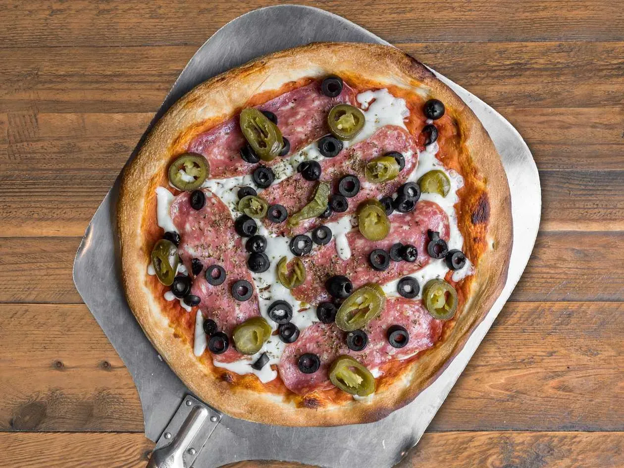 Pizza with Salami