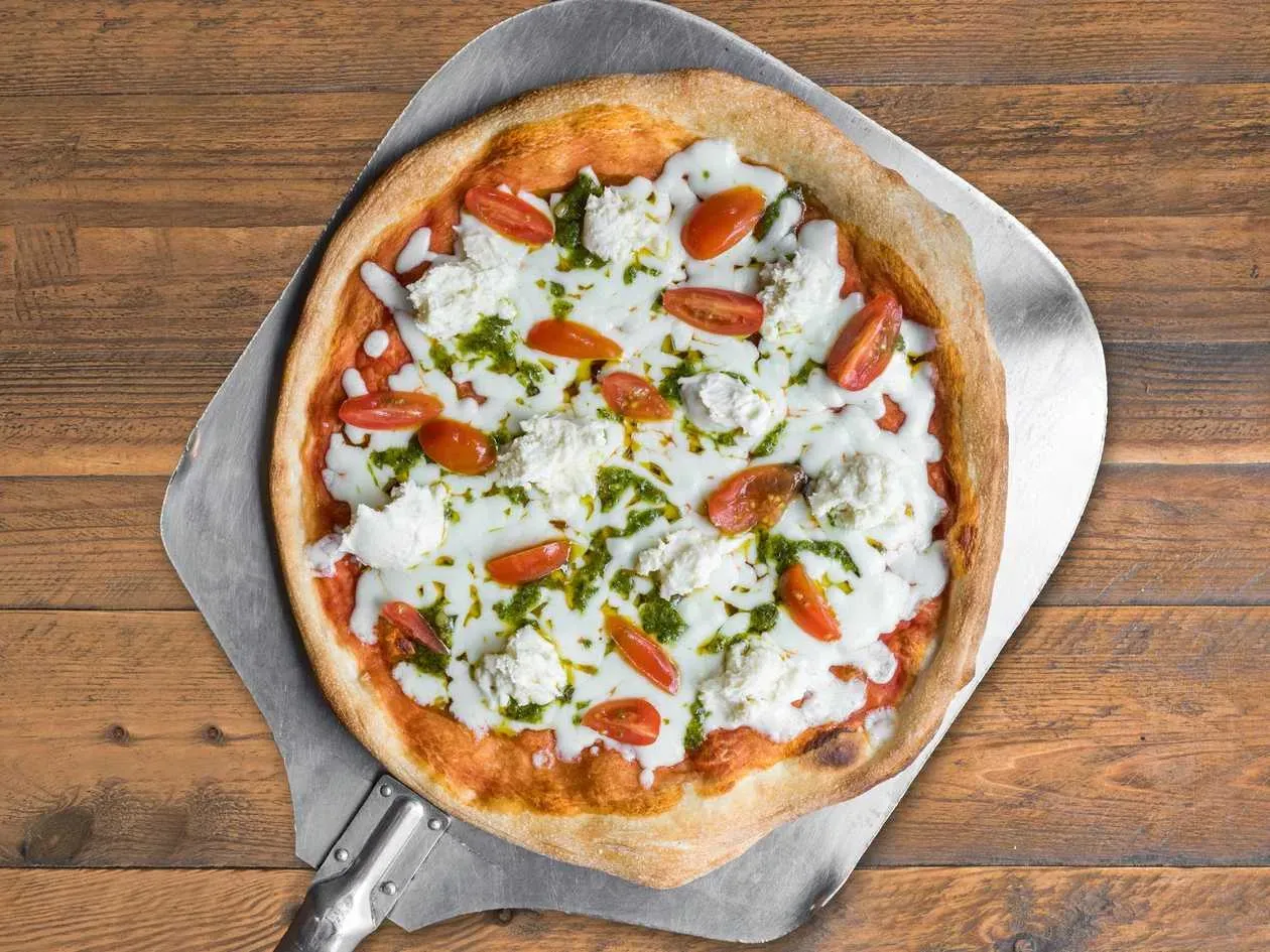 Pizza with Pesto