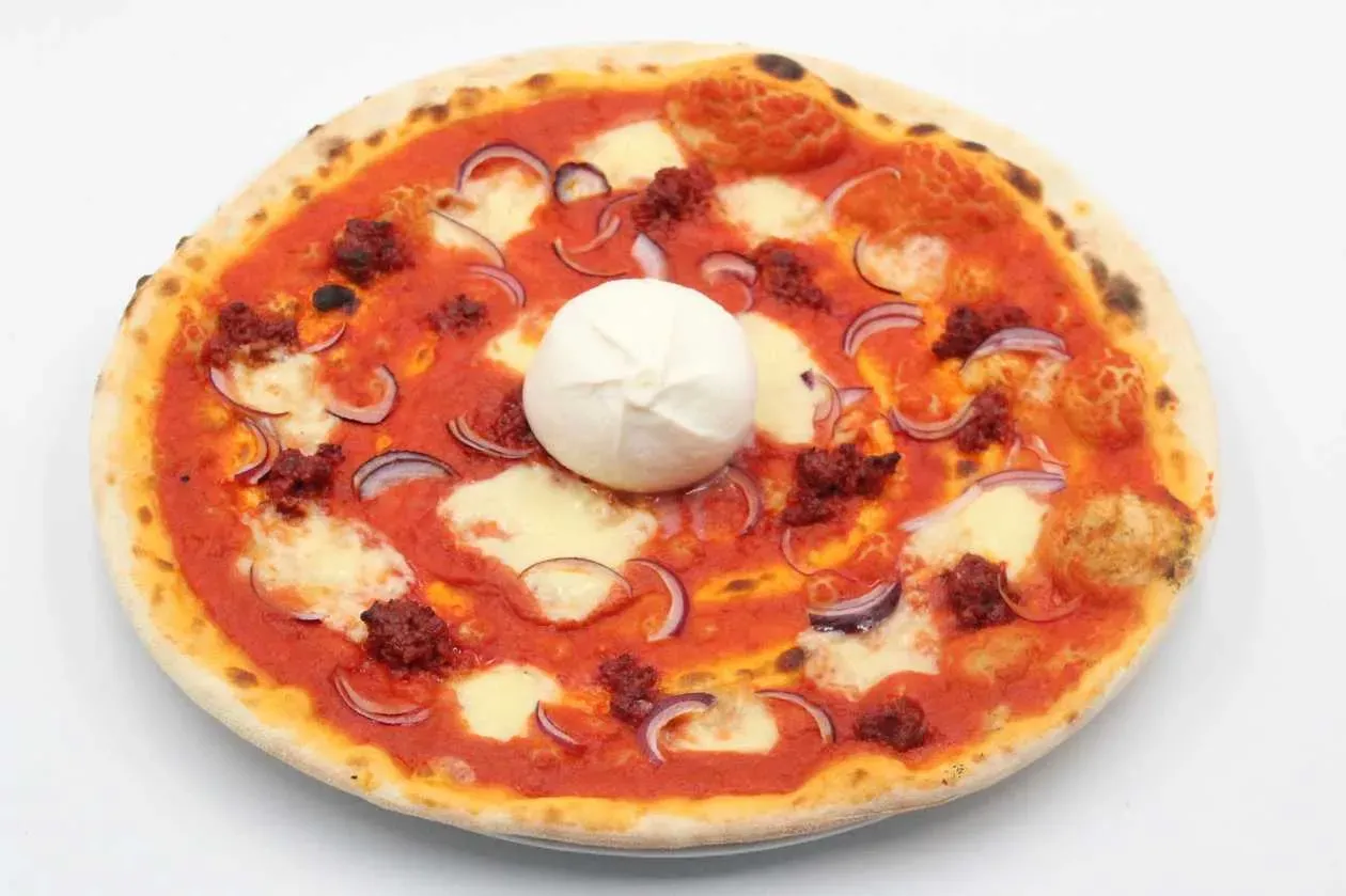 Pizza Nduja e Burrata
