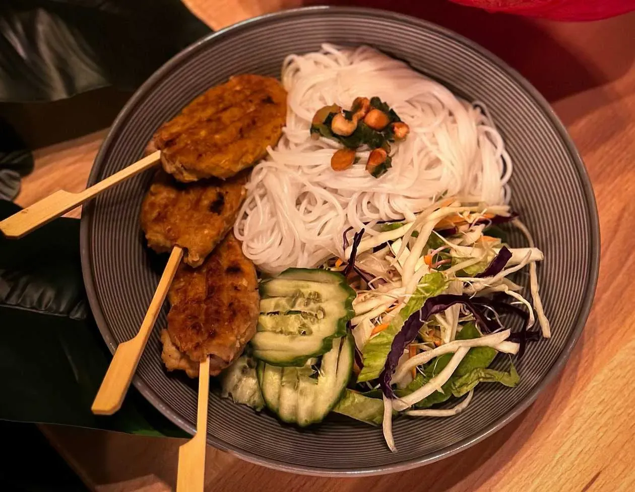 Grilled Skewer with Chicken and Shitake
