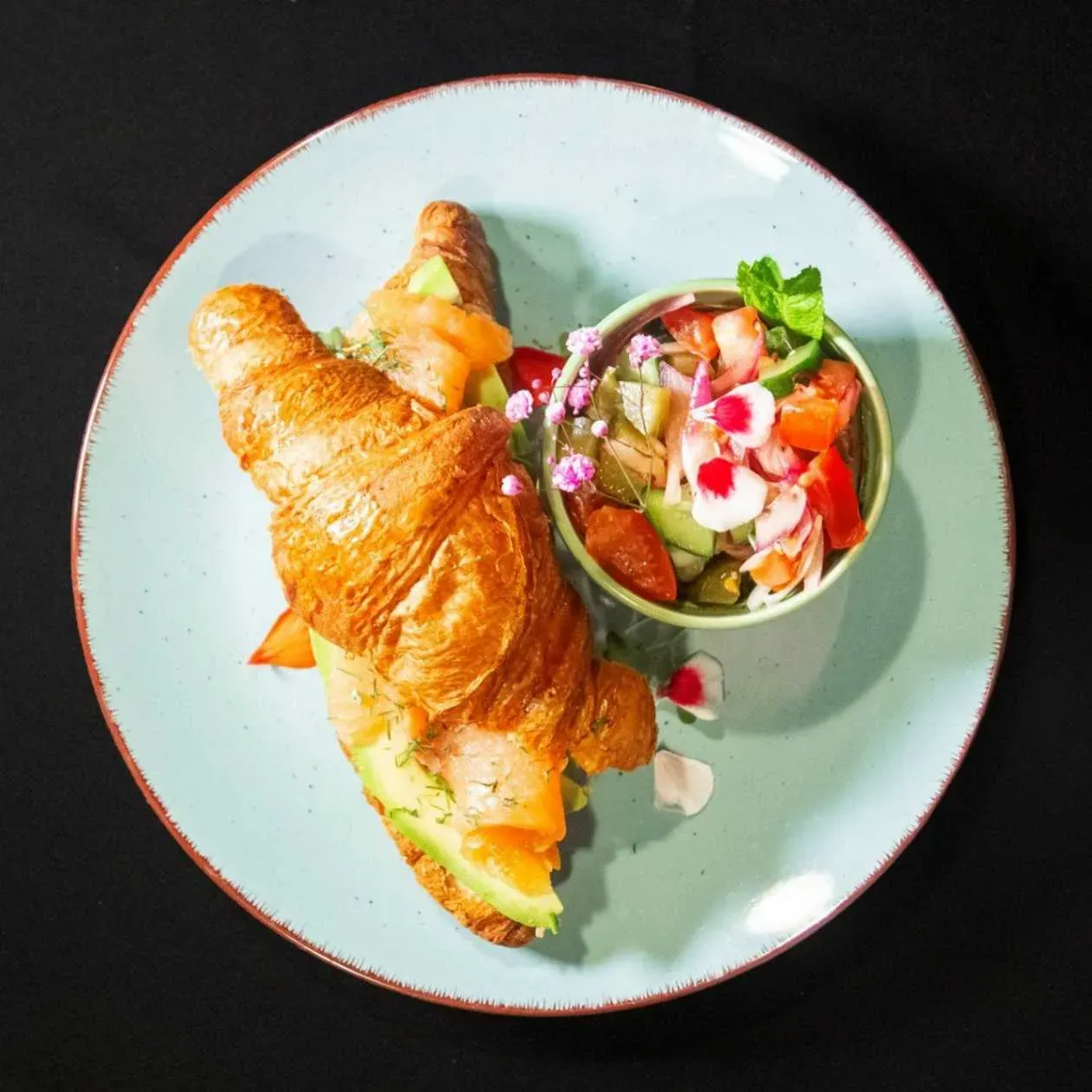 Croissant z rybką