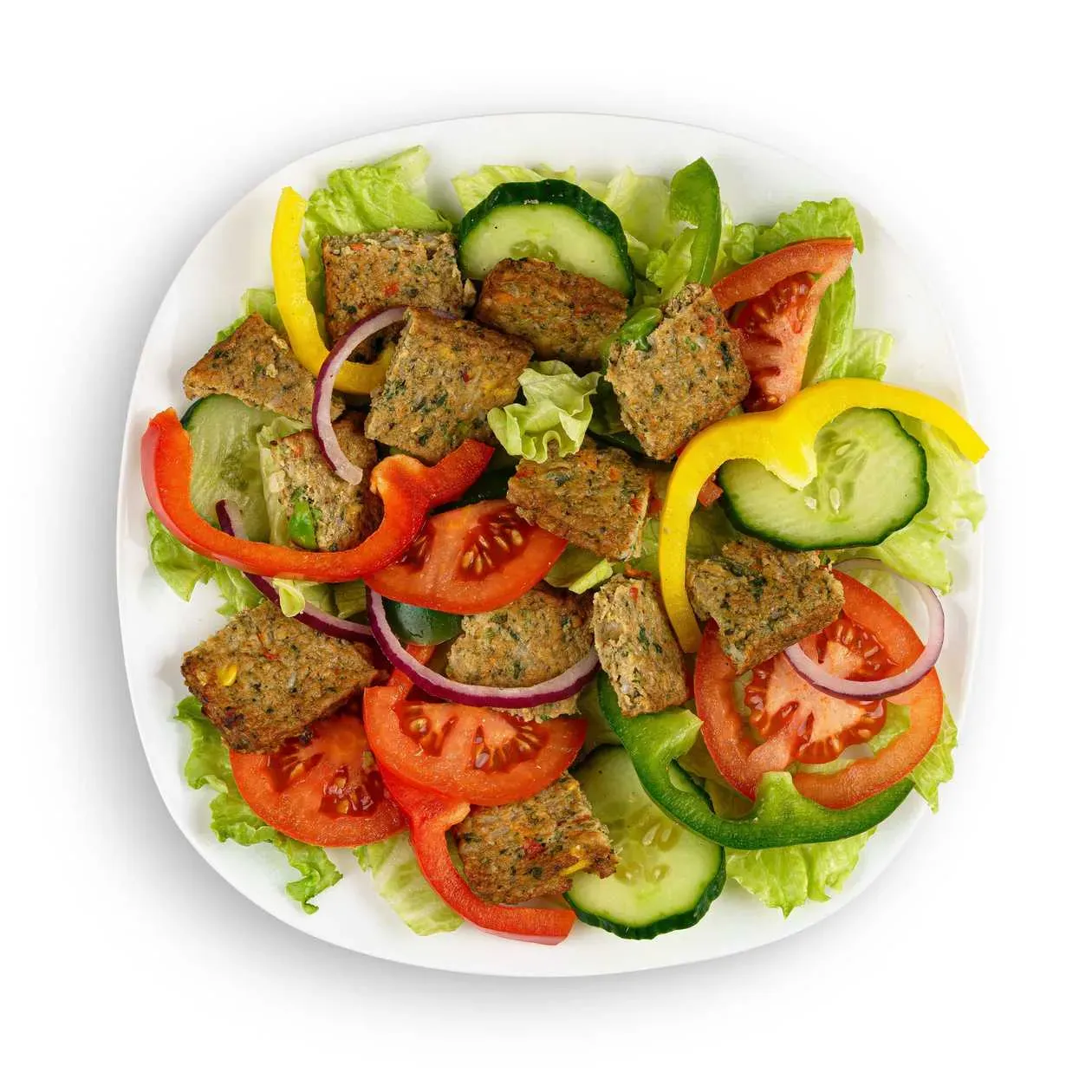 Spicy Vegan Patty Salad