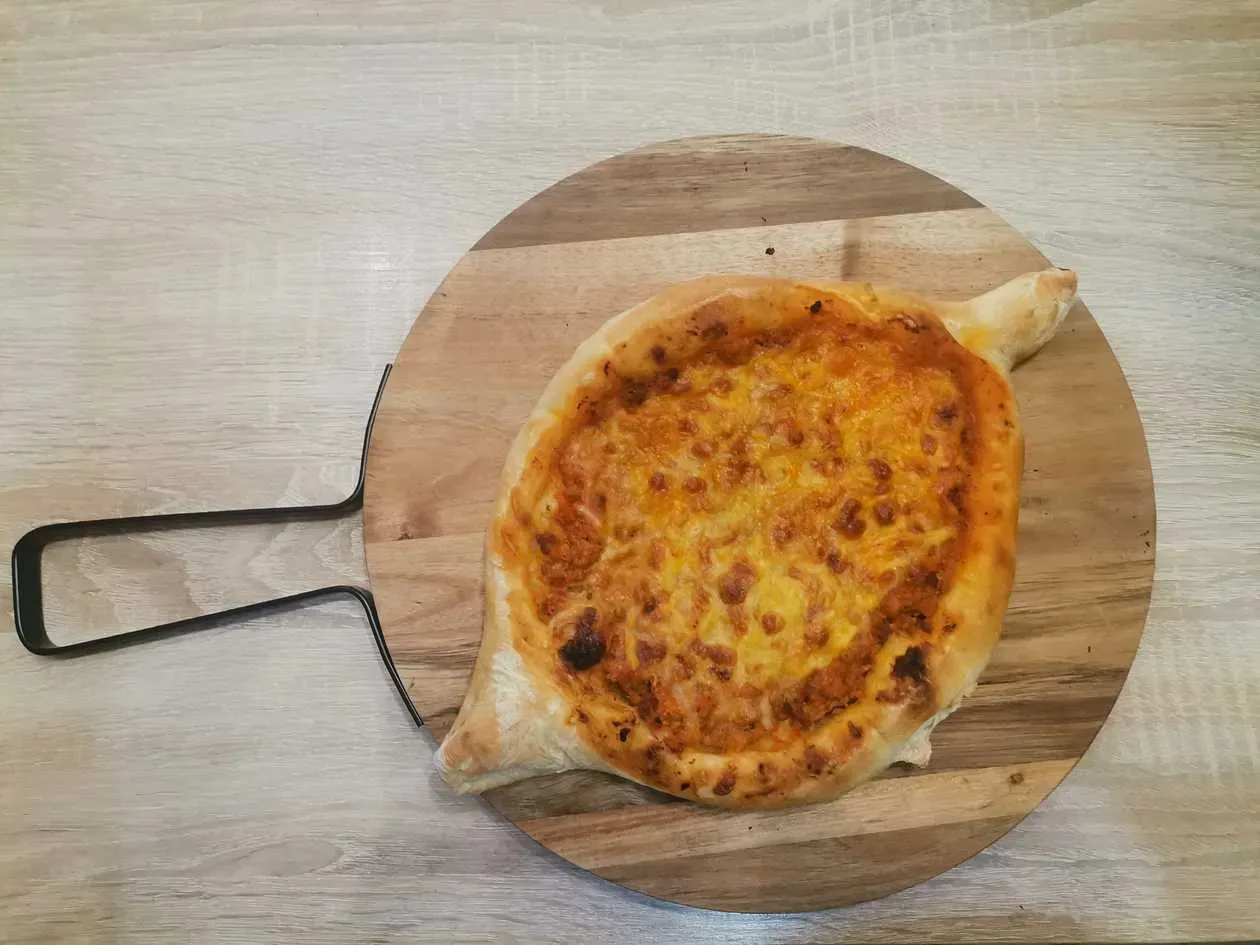 Adjaruli Khachapuri with Minced Meat