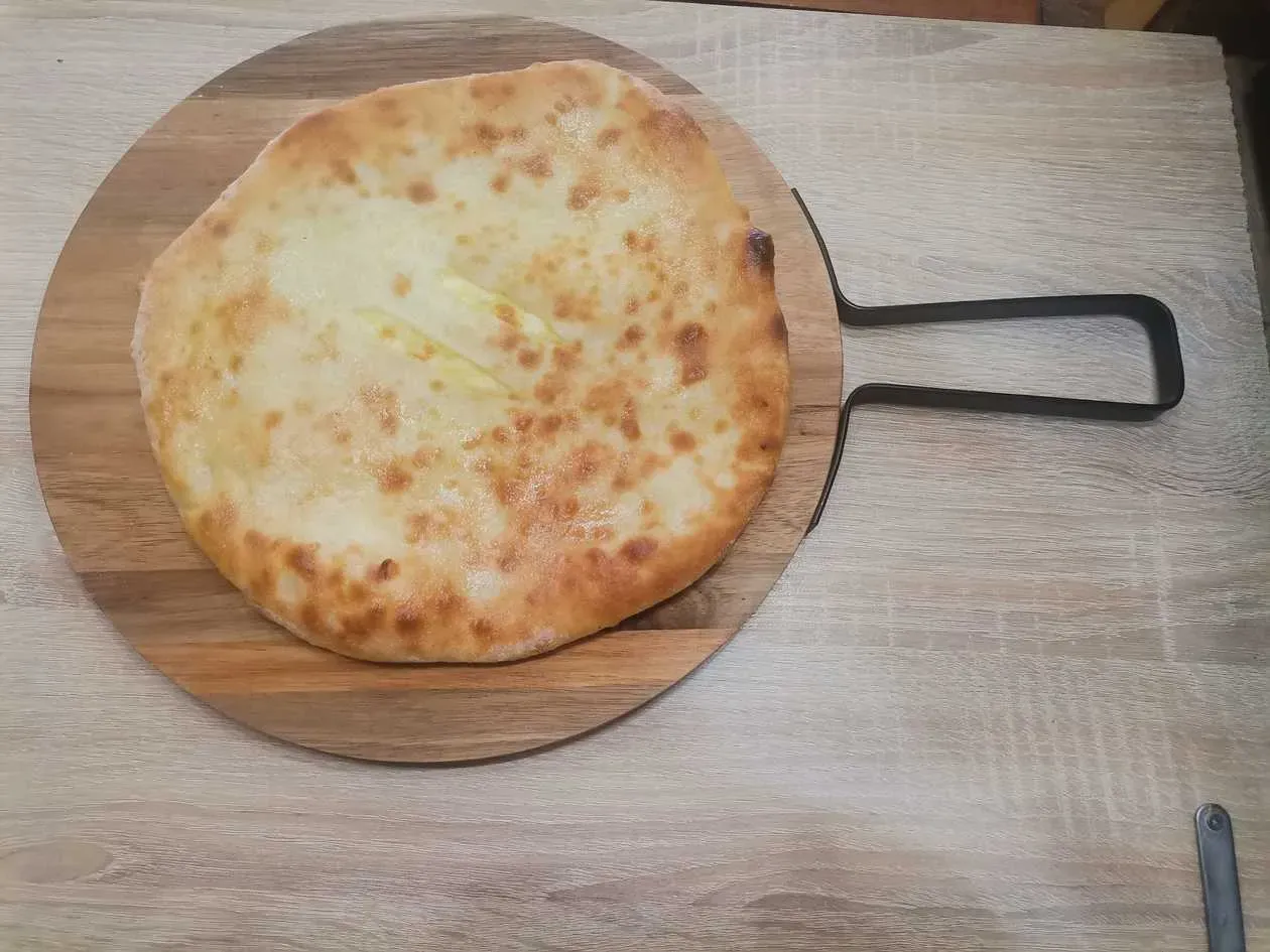 Khachapuri with Potatoes and Cheese