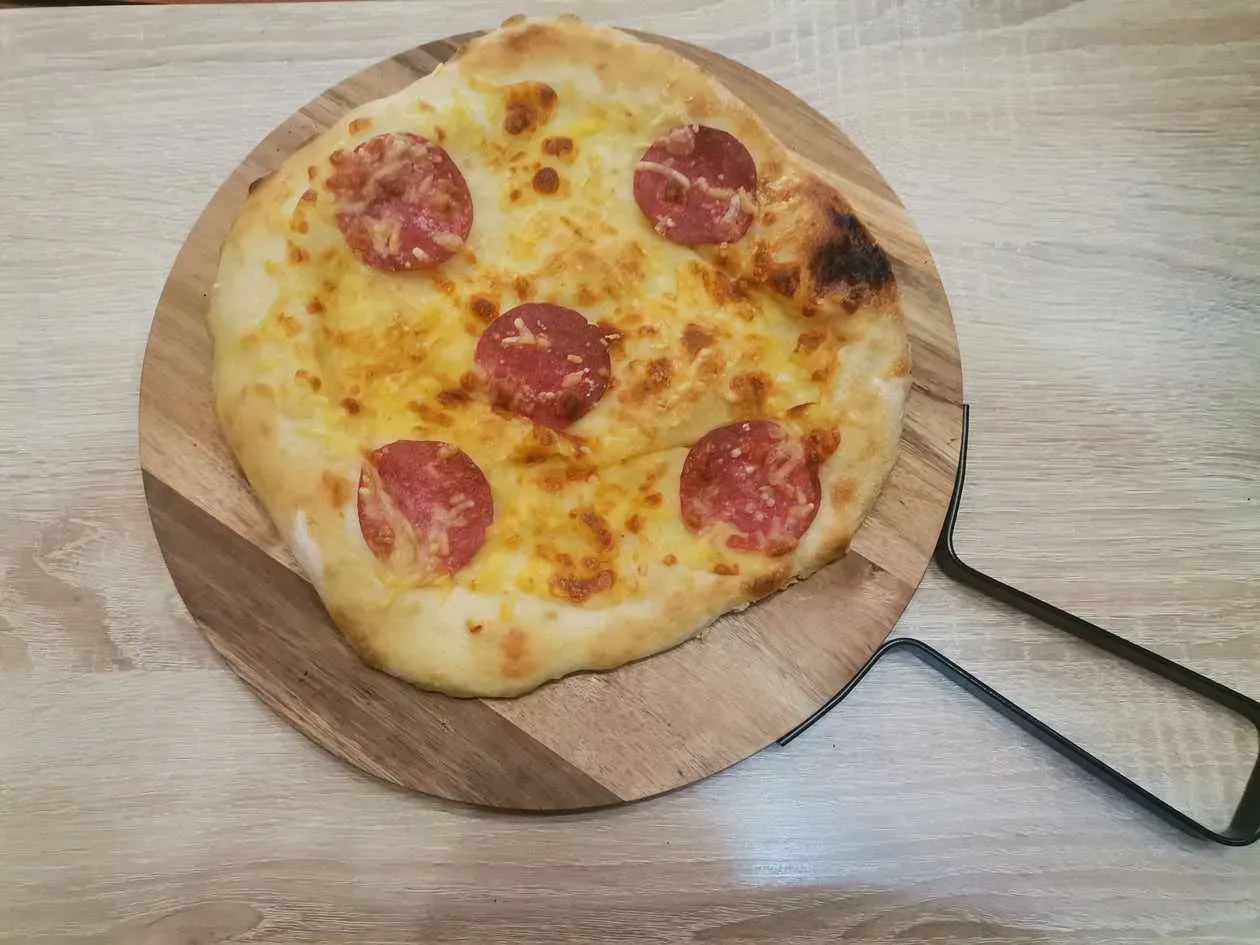 Khachapuri with Salami and Cheese