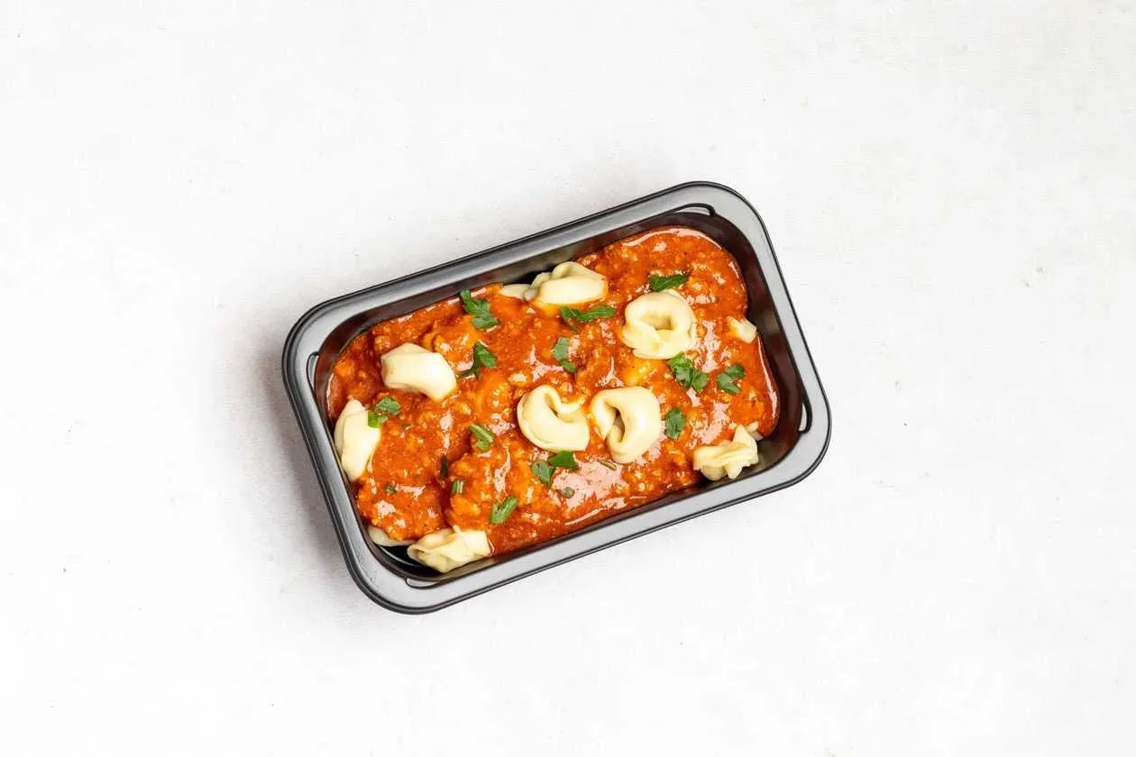 Cheese Tortellini with Bolognese Sauce