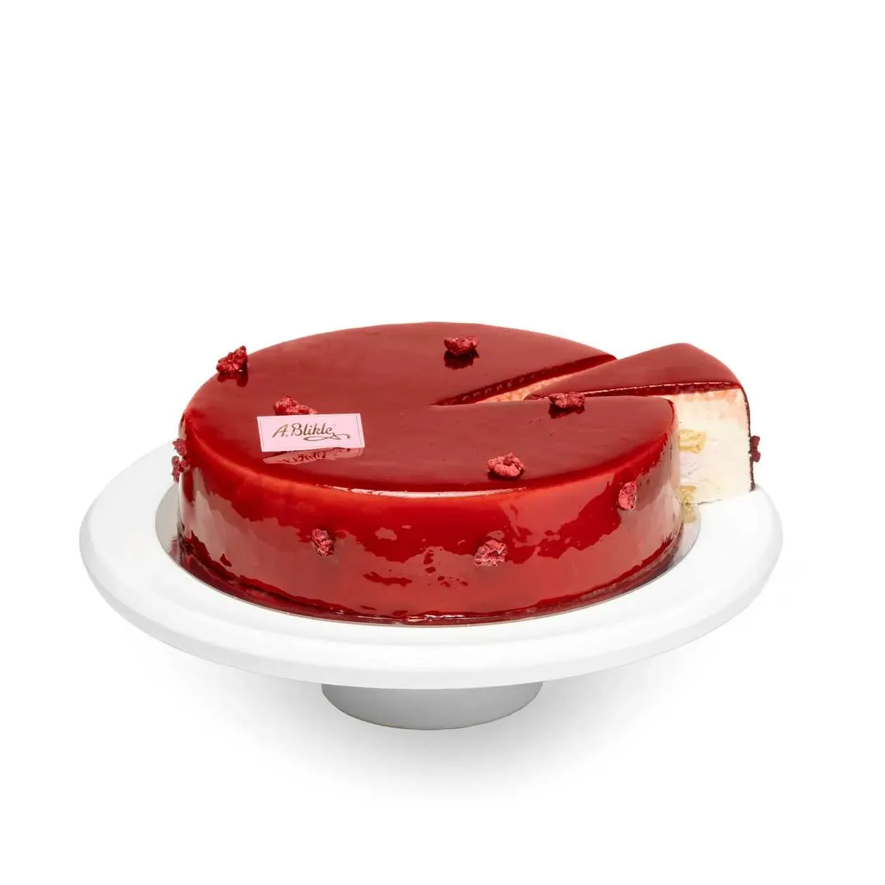 White Chocolate Crispy Raspberry Cake