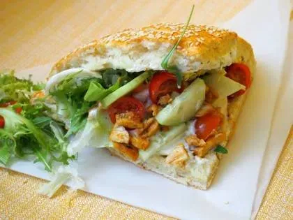 Kebab in Bun with Fries