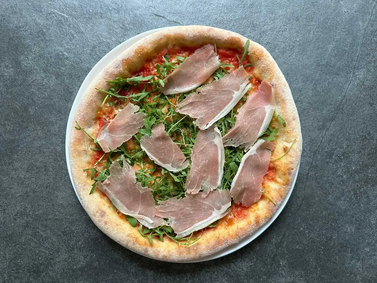 Pizza Parma and Arugula