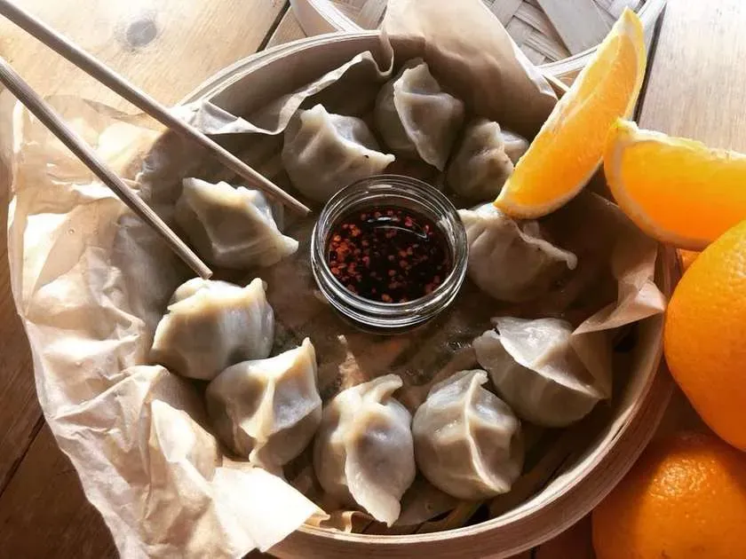 Jiaozi with Duck and Orange