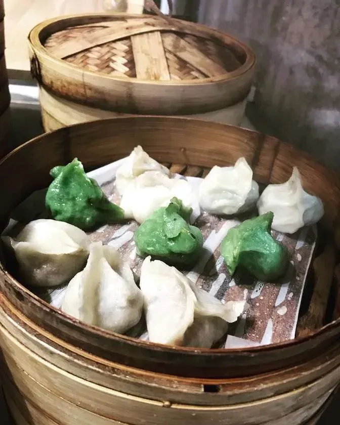 Jiaozi with Spinach and Cheese