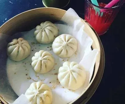 Baozi with Pork in BBQ Sauce