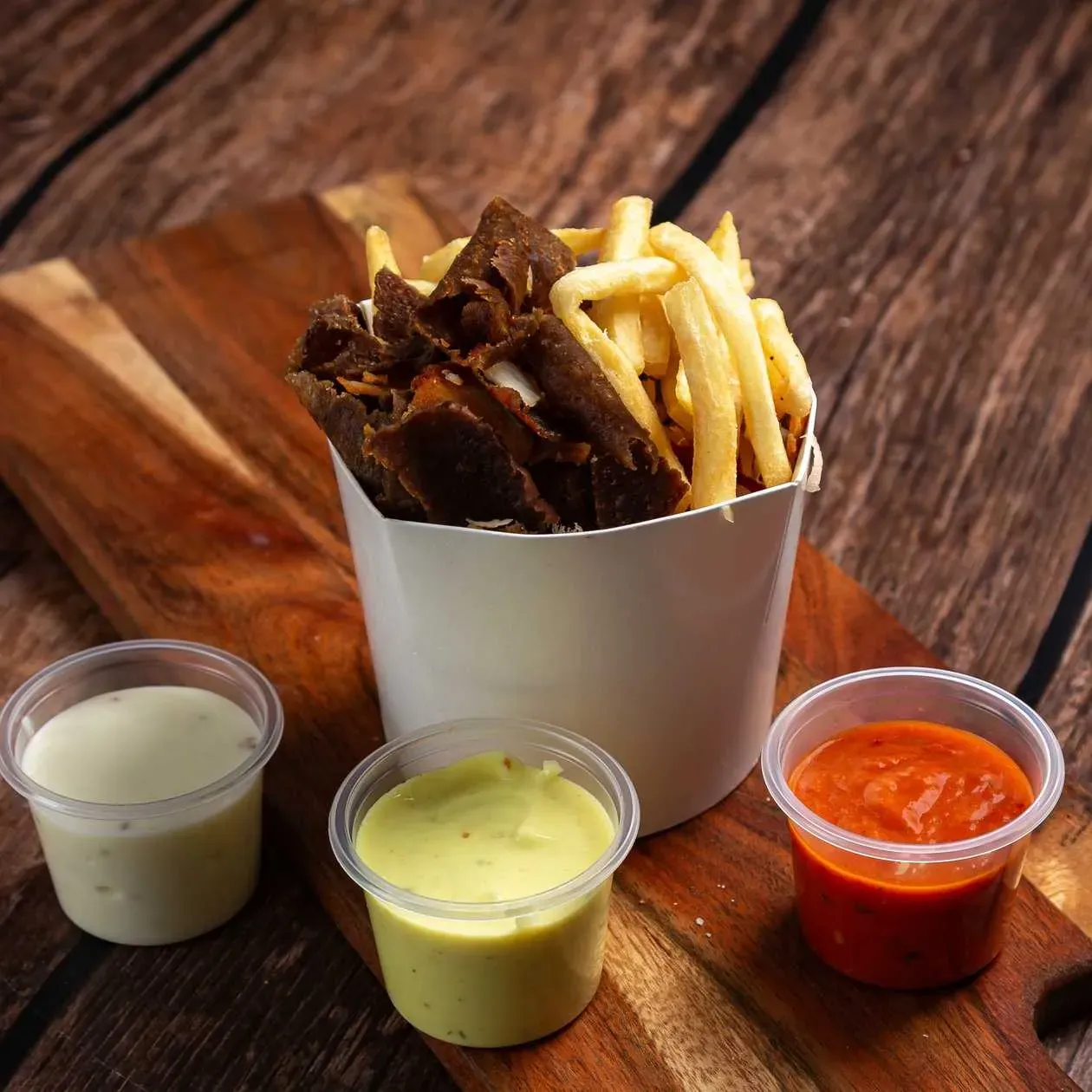 Box Meat and French Fries
