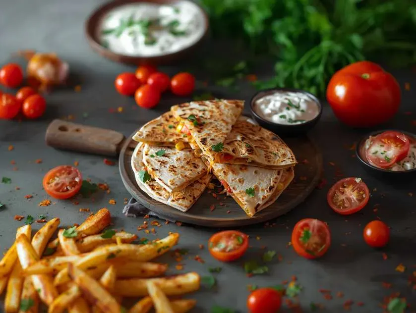 Zestaw Quesadilla z frytkami