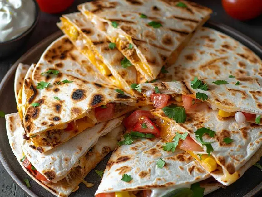Quesadilla 30cm Carmelized Onion