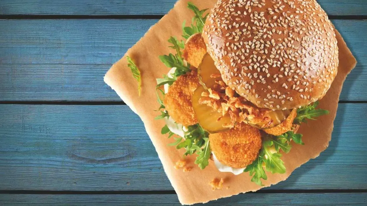 Vegeburger z roślinnymi nuggetsami