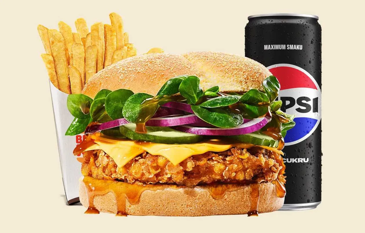 TeriyaKing Chicken Burger Set