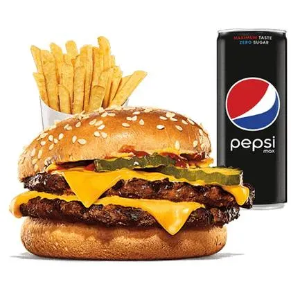 Plant-Based Double Cheeseburger Set