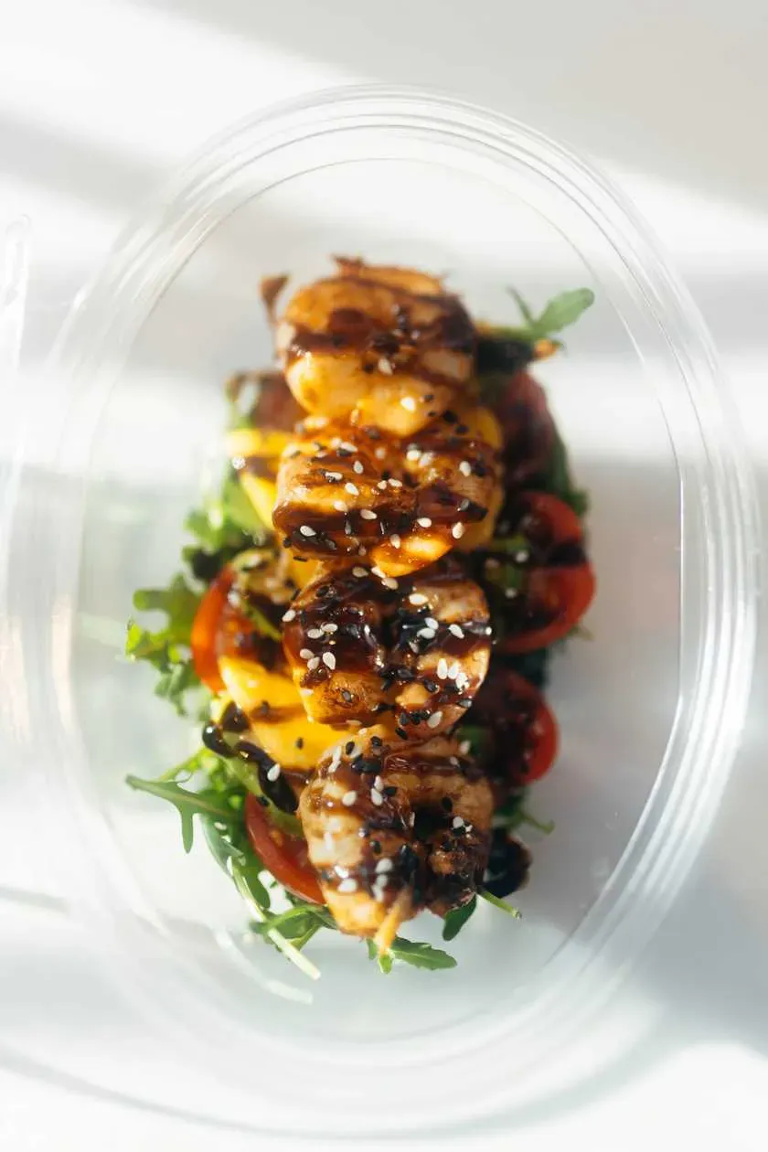 Salad with shrimps
