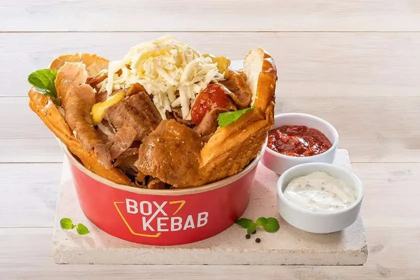Kebab on Thick Dough with Turkish Cheese