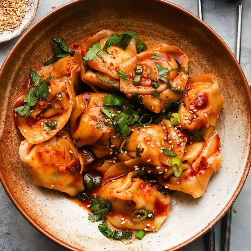 wonton pierozki saté 6szt 🌶️🌶️