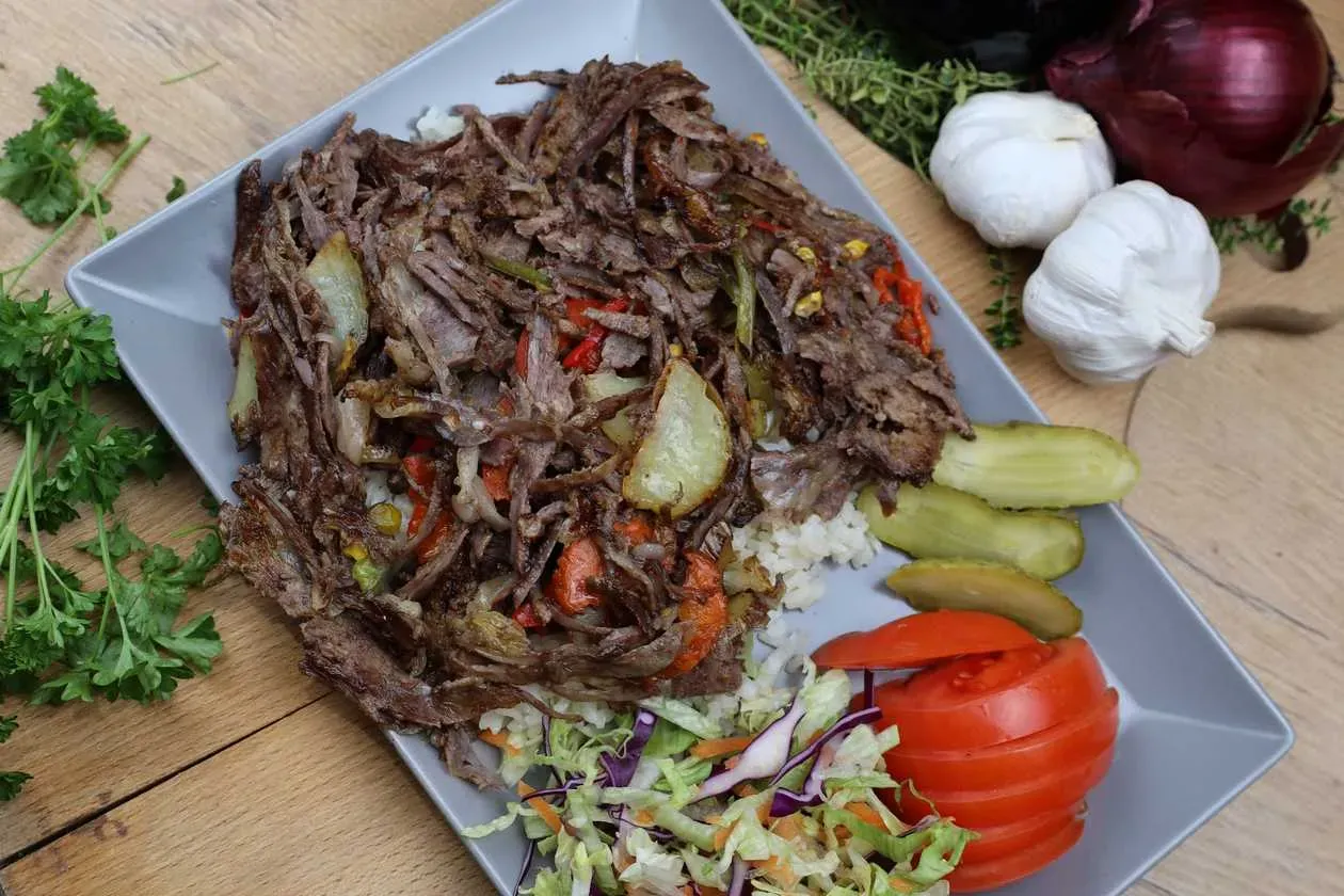 Serving of Beef Kebab