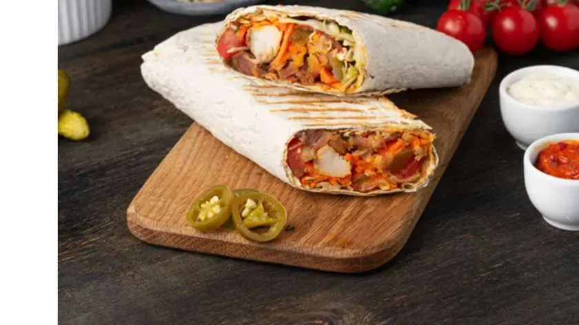 Rollo Kebab Tortilla samo mięso - Średni