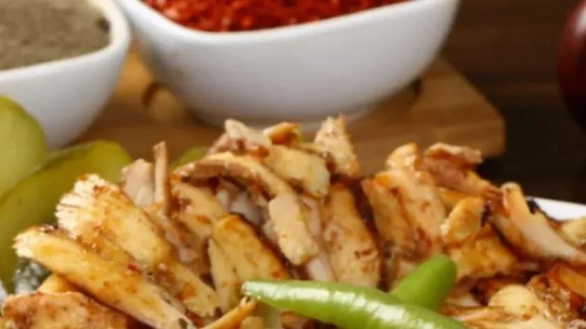 Kebab w bułce samo mięso - Duży
