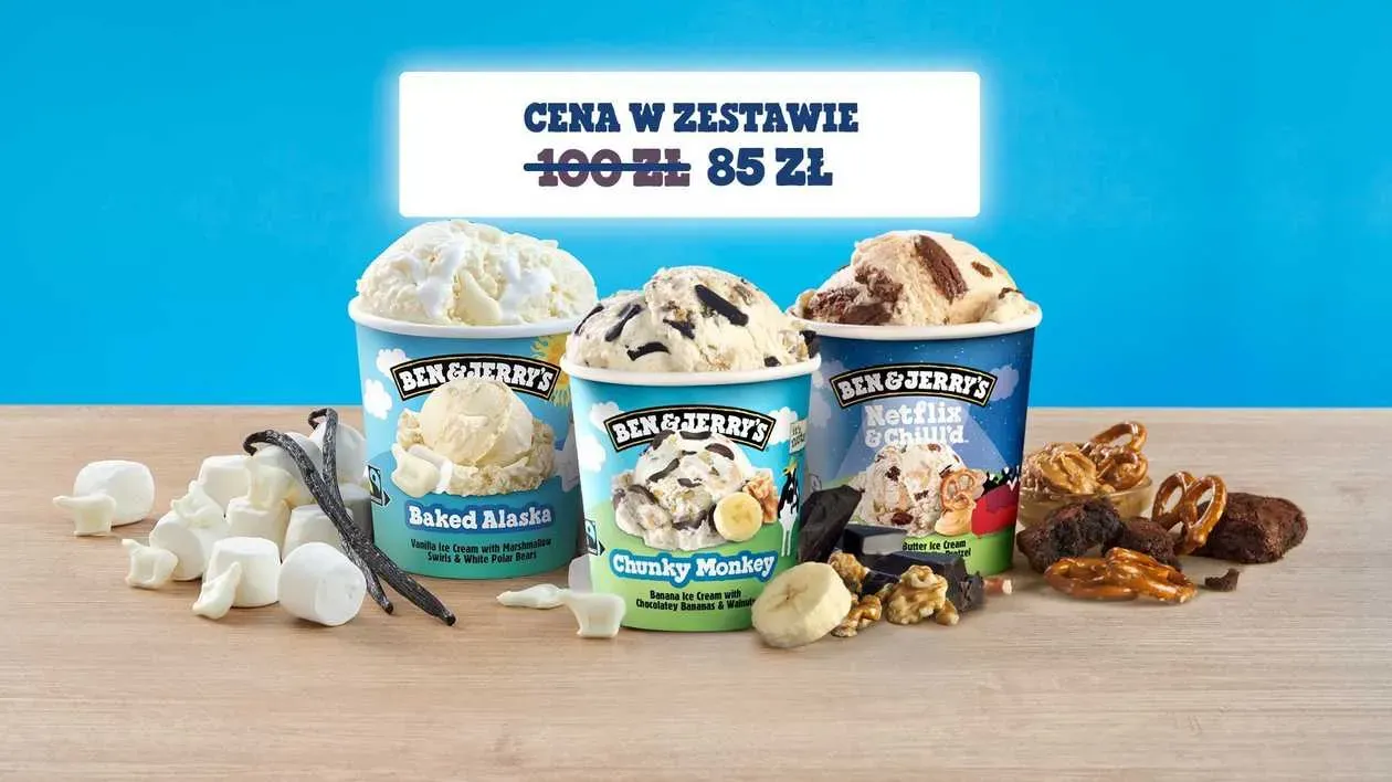 Zestaw 3 kubków BEN&JERRY'S