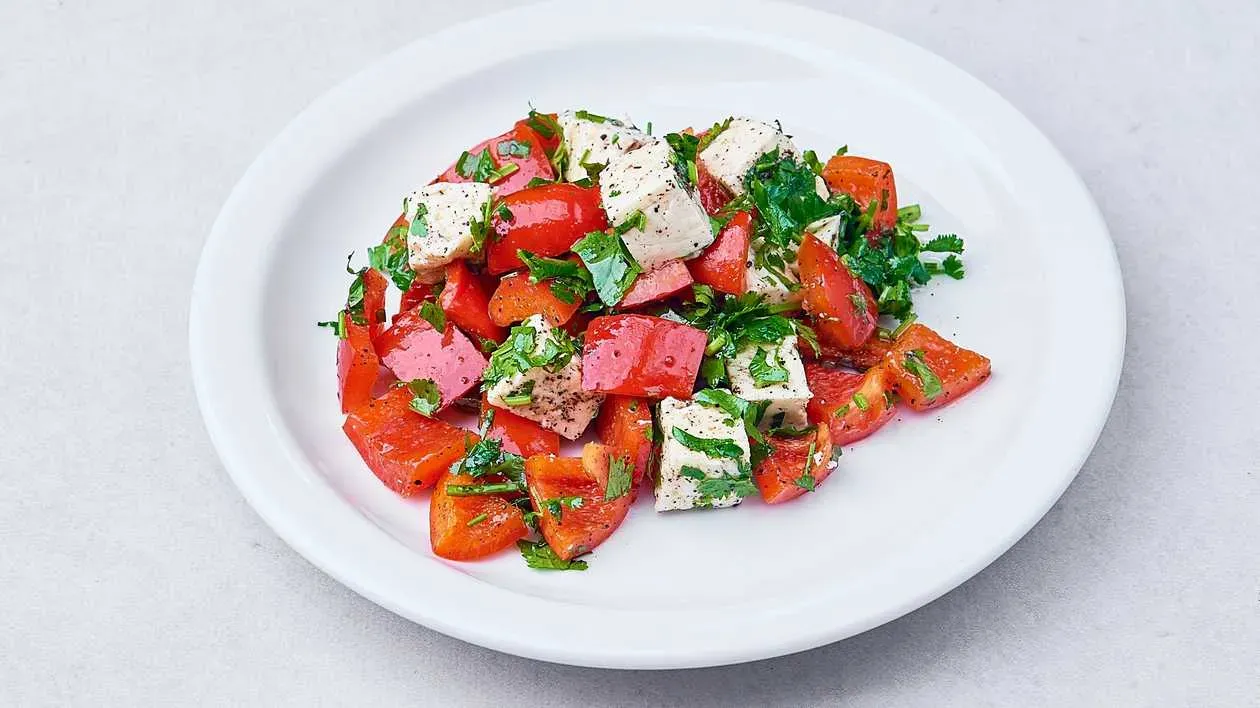 Fresh Vegetable and Cheese Salad