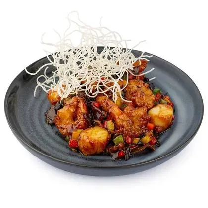 Scallops with Tiger Shrimps in Hoisin Sauce