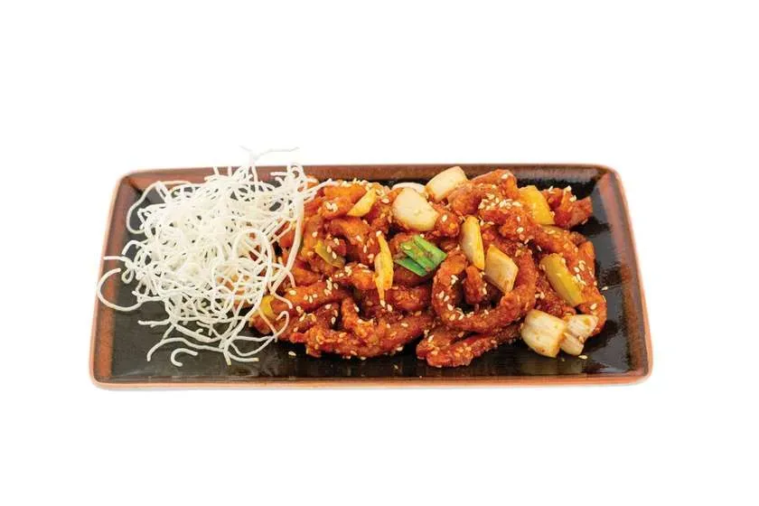 Crispy Szechuan style pork with caramel sauce (320g)