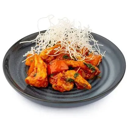 Spicy Tiger Shrimps in Tomato Sauce with Basil and Chili
