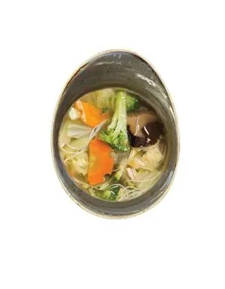 Chicken soup with rice noodles (280g)