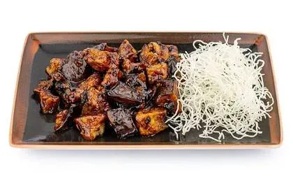 Crunchy Eggplant in Sichuan Caramel Sauce