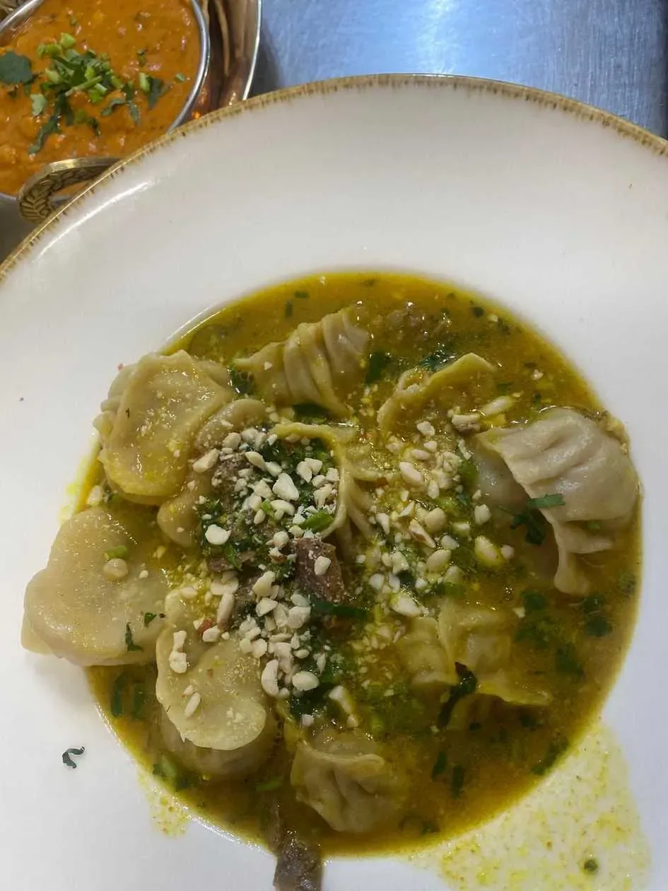 Chicken Jhol MO : MO with Mutton Soup