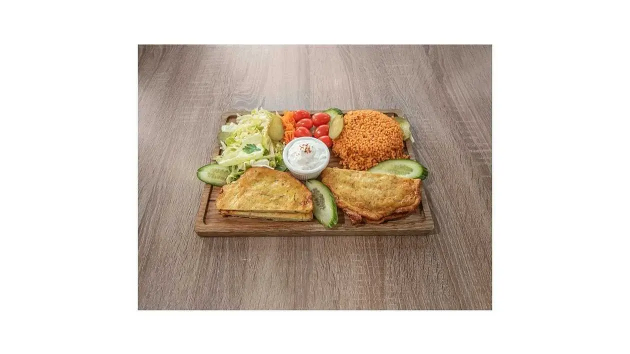 Zucchini Pancake on a Plate