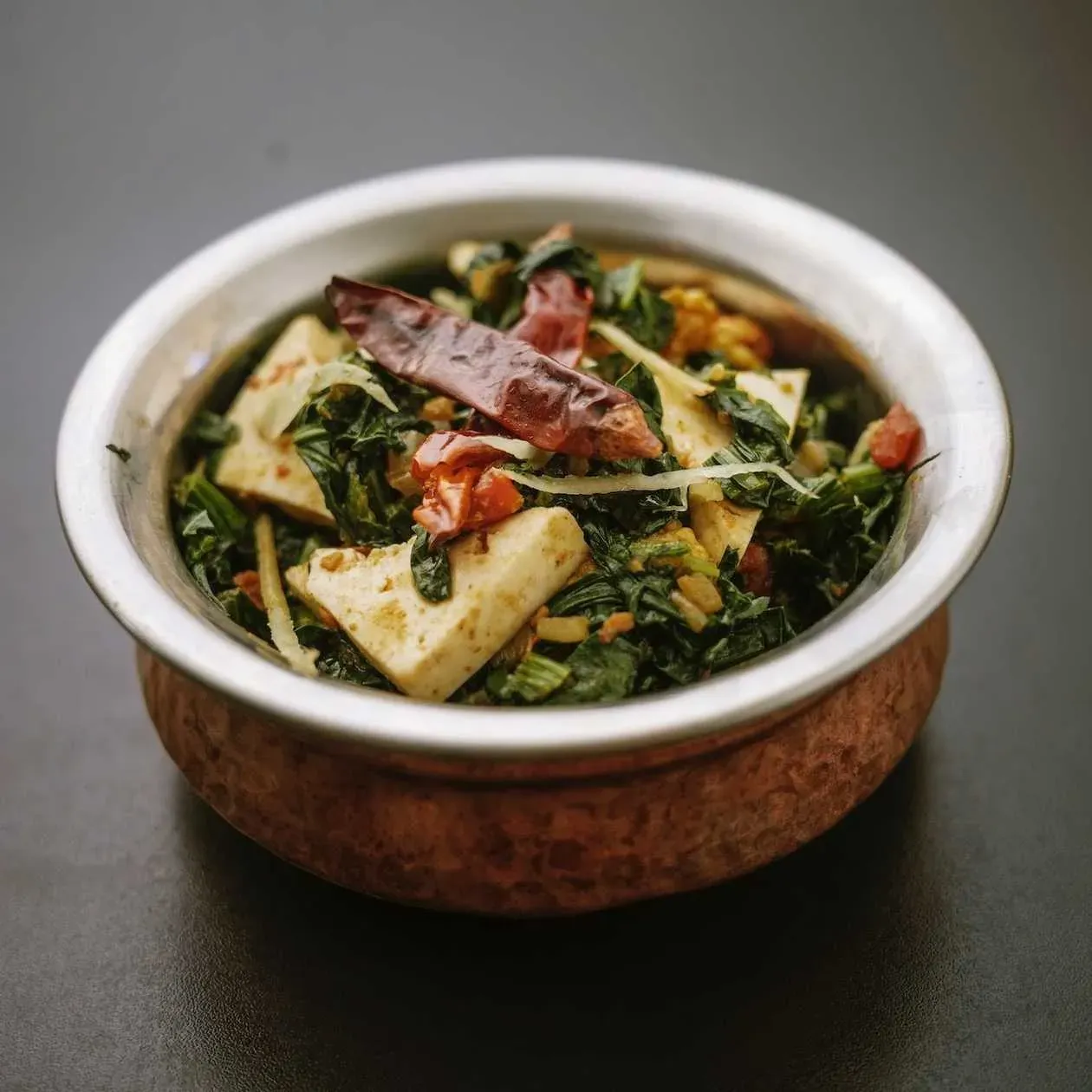 Bhutta Saag Palak TOFU VEGAN