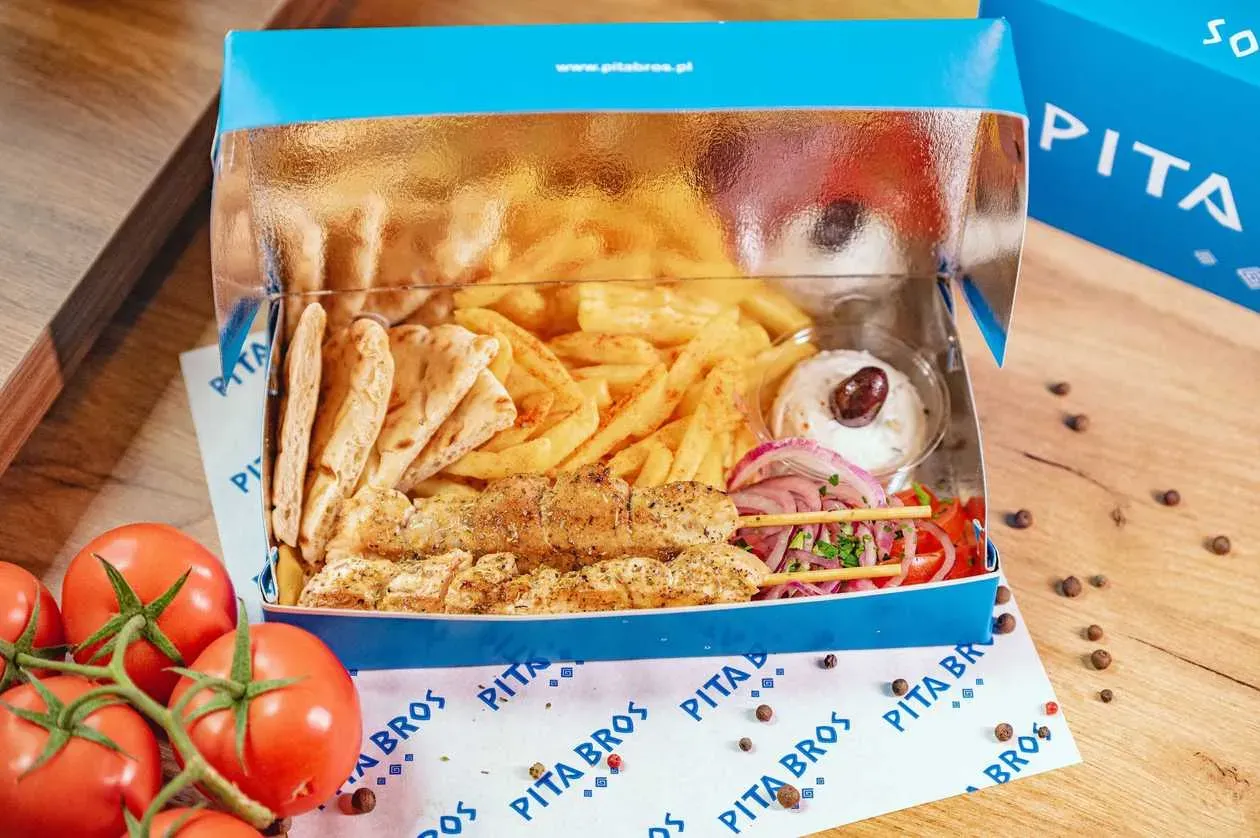 Souvlaki Box Kurczak/Wieprzowina