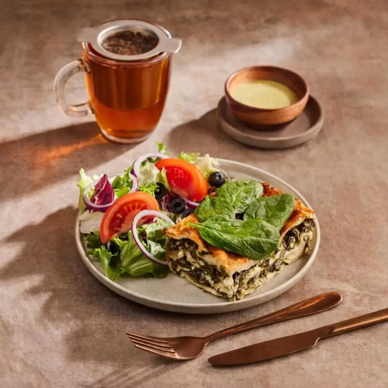 Lasagne + Herbata