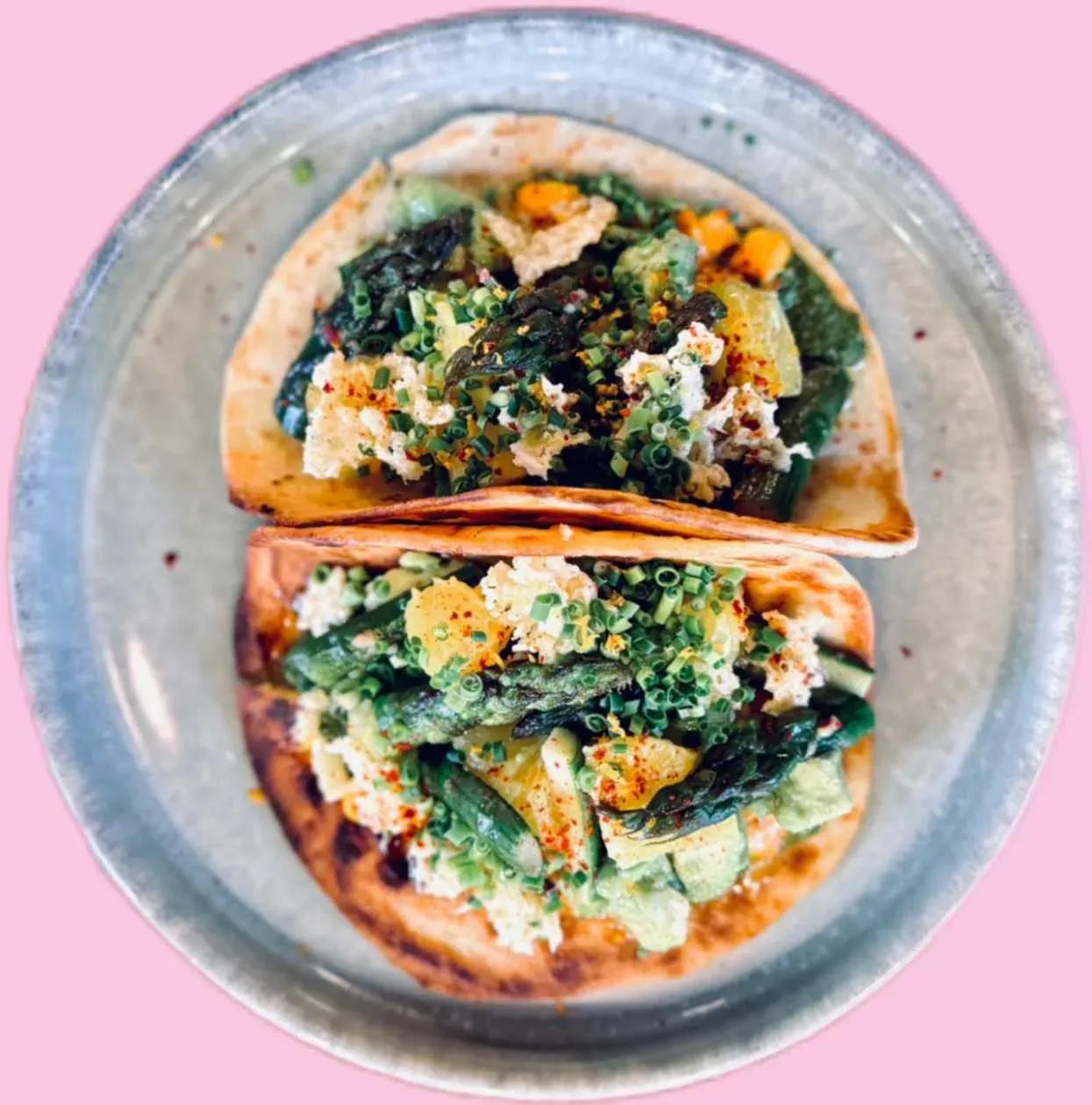 asparagus citrus tacos