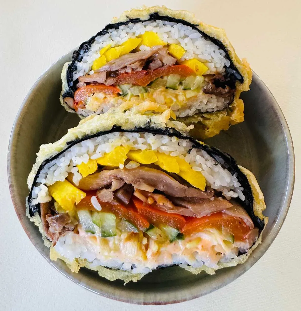 sushi beef burger